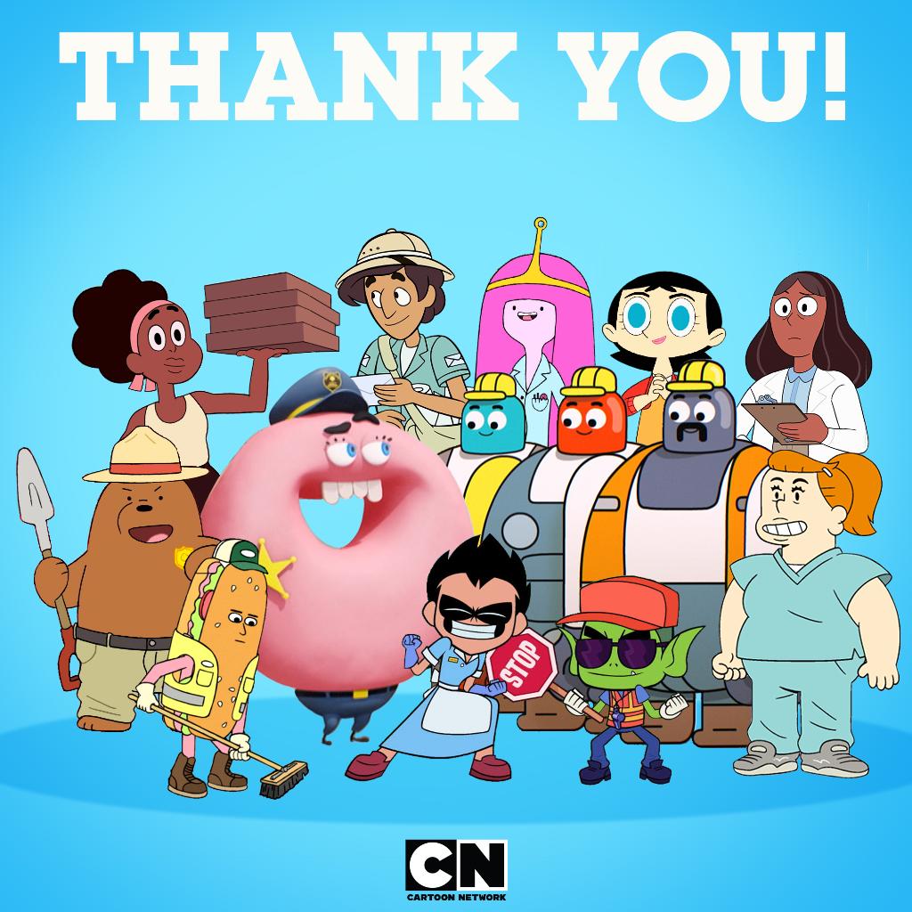 We are grateful to all of the professionals and every day heroes around the world 👨‍⚕️👩‍🚒👩‍🍳👏💖 THANK YOU for all your hard work and sacrifices to keep us safe!⁣
⁣
#WorldHealthDay #CartoonNetwork #CNCheckIn #StaySafe