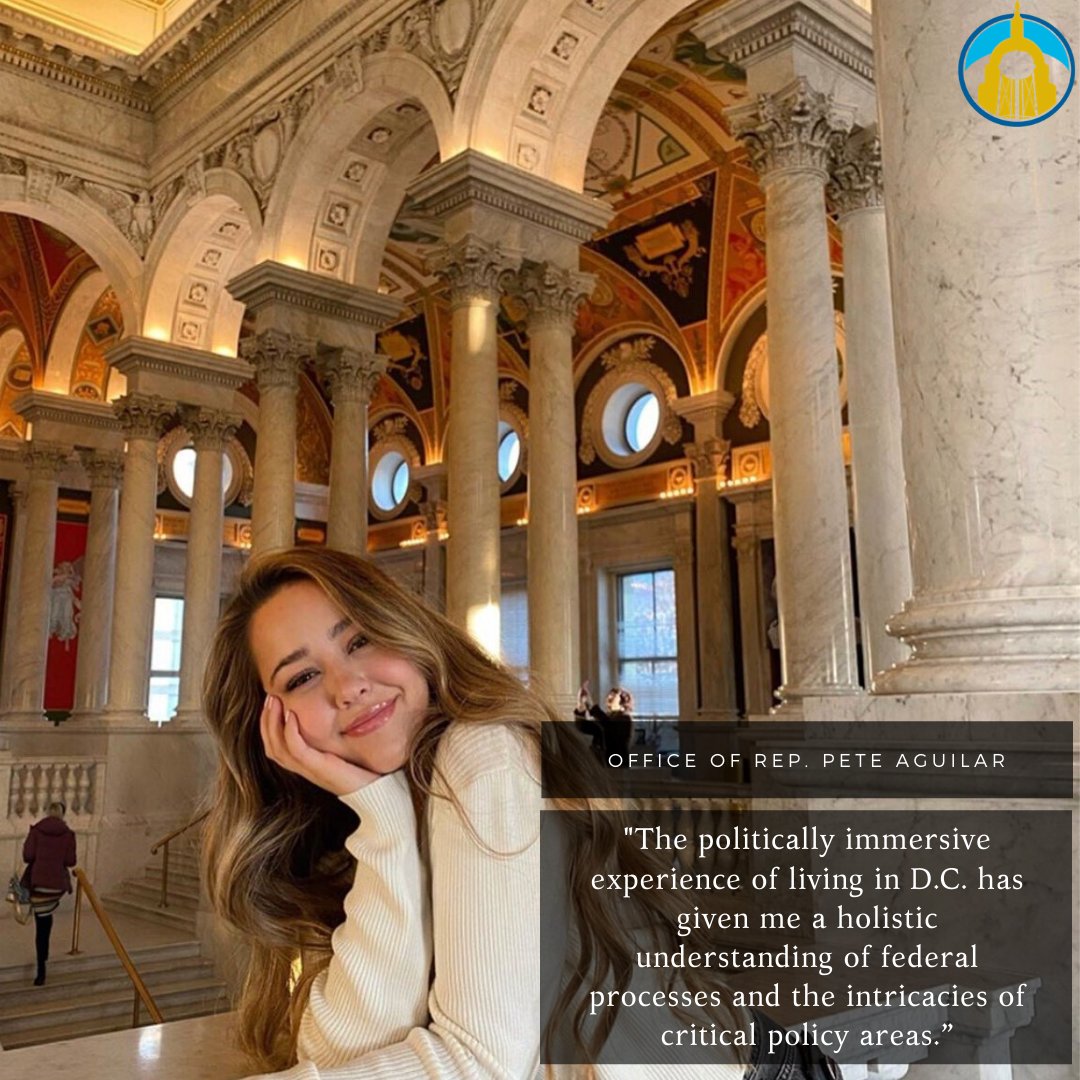ucdwashington's tweet image. Alumni Spotlight: Lauren Haverlock- Office of Representative Pete Aguilar

Our students are outgrowing expectations every day in Washington DC! Today, we're highlighting Lauren, who interned a congressional office🖥️🗂️

#OutgrowtheExpected #UCDC #livelearnintern #UCDavisGrown