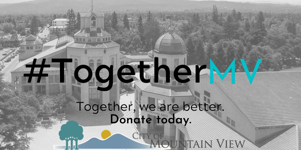 Last week, we launched our online donation portal to help with rent relief + small business assistance in our community, both of which have been heavily impacted by  #COVID19. We have had tens of thousands of dollars in donations. Donate here:  http://www.mountainview.gov/togethermv   #TogetherMV