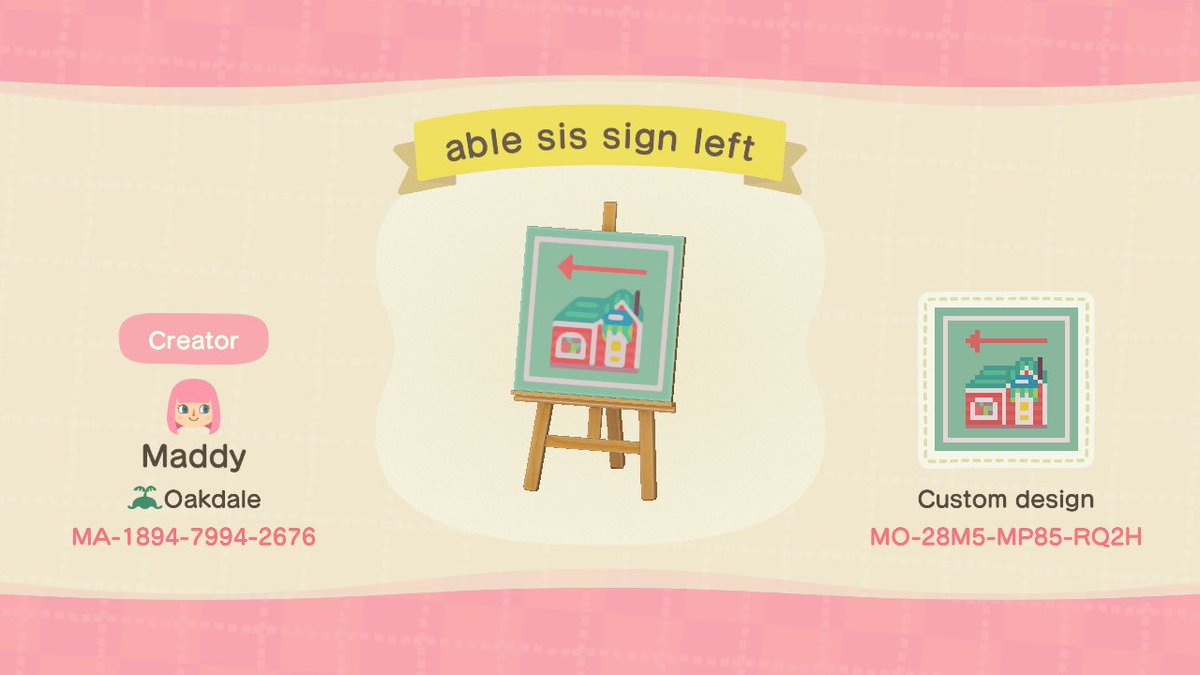 signs in the other directions!!  #acnh    #ACNHqr  #AnimalCrossingDesign  #AnimalCrossingNewHorizons    #AnimalCrossingpattern