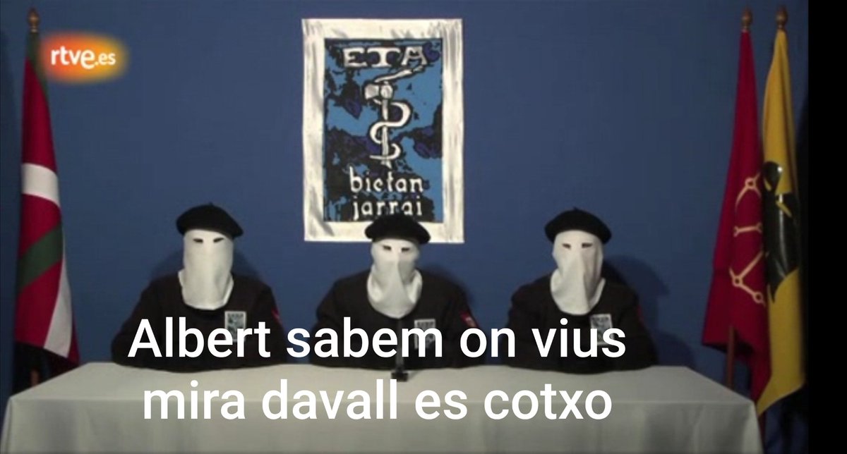 ELIM27003953's tweet photo. @albertserra_06 estas avisat puto "comunista" Visca la terra! https://t.co/GpyP2j2Ukb