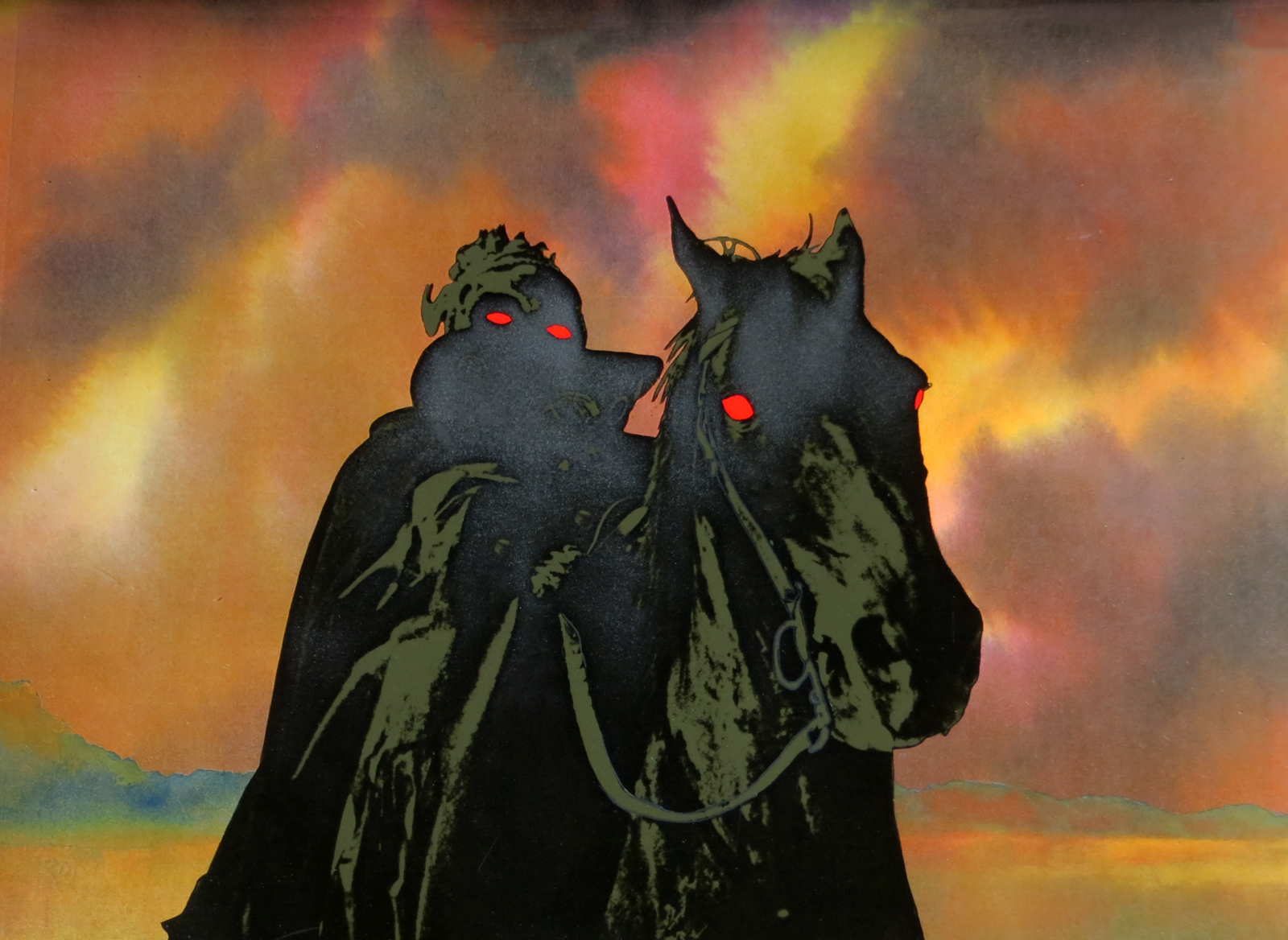 Black Rider Medieval Black Rider Tolkien Painting