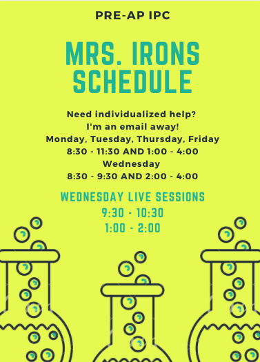 ironsclassrules's tweet photo. Hey @STEAM_MS students!  Here's my IPC schedule :)
Can't wait to see you tomorrow! #steamscience #steamlearns https://t.co/UbQs9jVskn