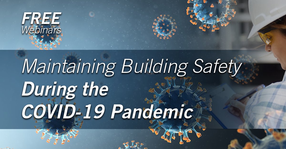 The Code Council will host a series of four weekly webinars on “Maintaining Building Safety During the COVID-19 Pandemic.” Webinars are free &amp; available for CEUs. The first webinar, Moving Permitting and Plan Review Online, takes place 4/9. Learn more: bit.ly/COVIDWeb1