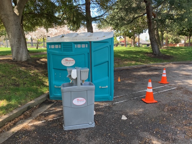 We've added hand washing stations and restrooms at several locations around Mountain View, with more on the way. These are cleaned every day to ensure that those who use them are staying healthy while we all work to slow the spread of the coronavirus.  #TogetherMV