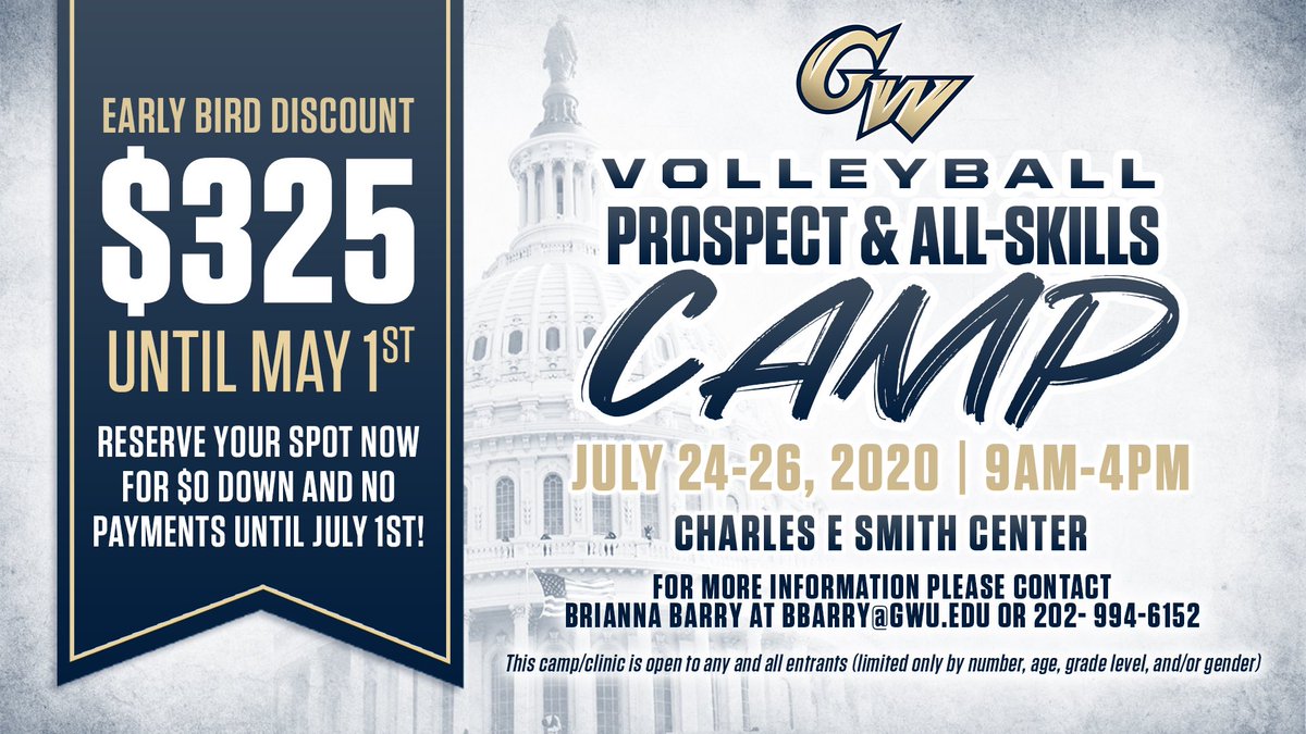 Only about a month left for Early Bird Registration! Zero down until July 1st if you register today 💪🏼🏐 #RaiseHigh