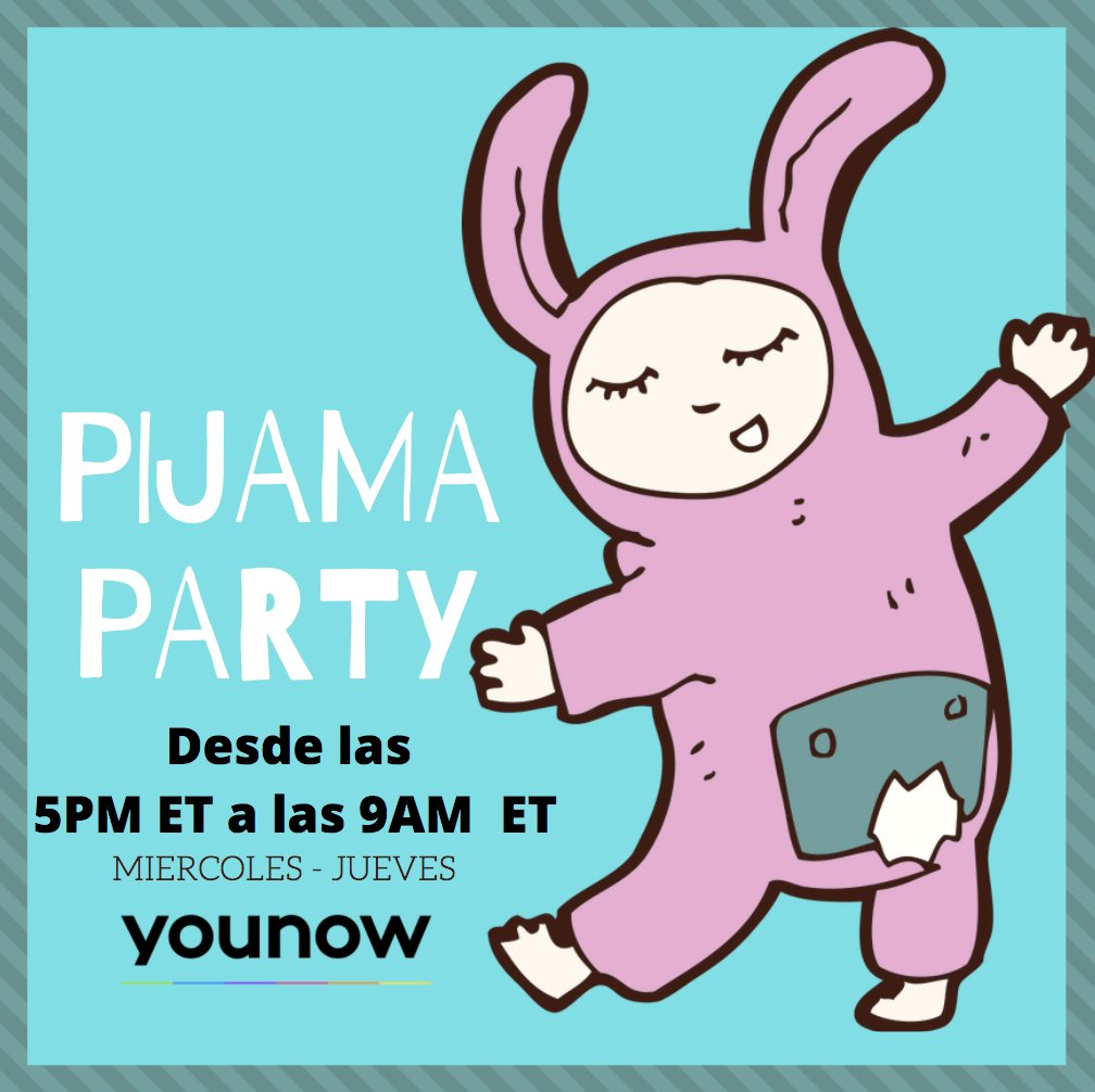 YouNowenEspanol's tweet photo. Mañana tenemos fiesta de pijamas en la app. ¿Quién se apunta? 💘💚🕺 https://t.co/mmhhmywpAV