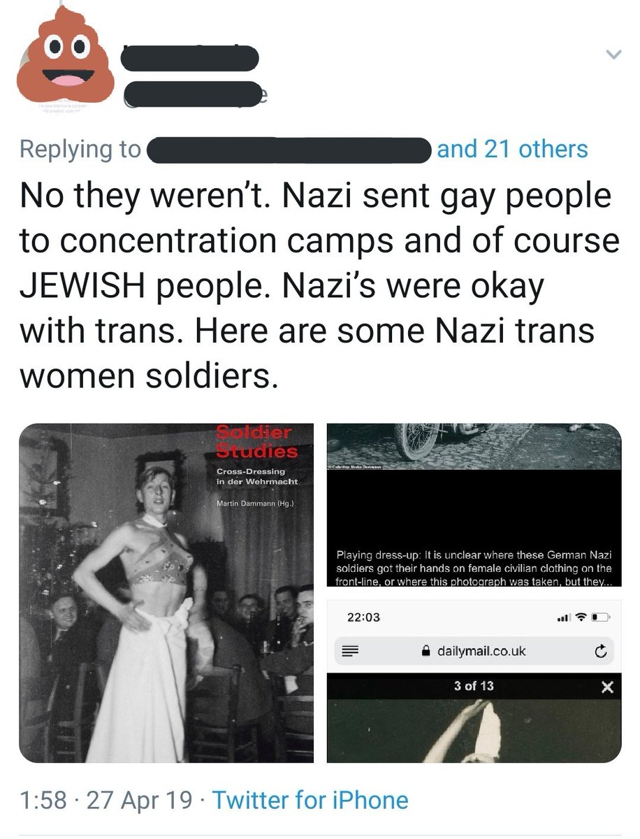 Today in gender critical: holocaust denial