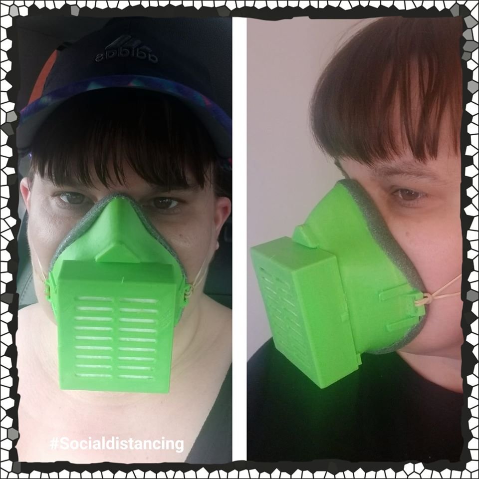 RebeccaMech's tweet photo. #SocialDistancing #StayAtHome #socialdistance #coronavirus #covid19 #grocerystore #stayingsafe #evening #3d #3dprinted #pla #illinois #lockdown #CoronavirusPandemic #CoronavirusOutbreak #brightgreeen #green #3dprinting #C201 #3dprints #art #filament #print #technology #maker 😷 https://t.co/BFWy1TIuYN