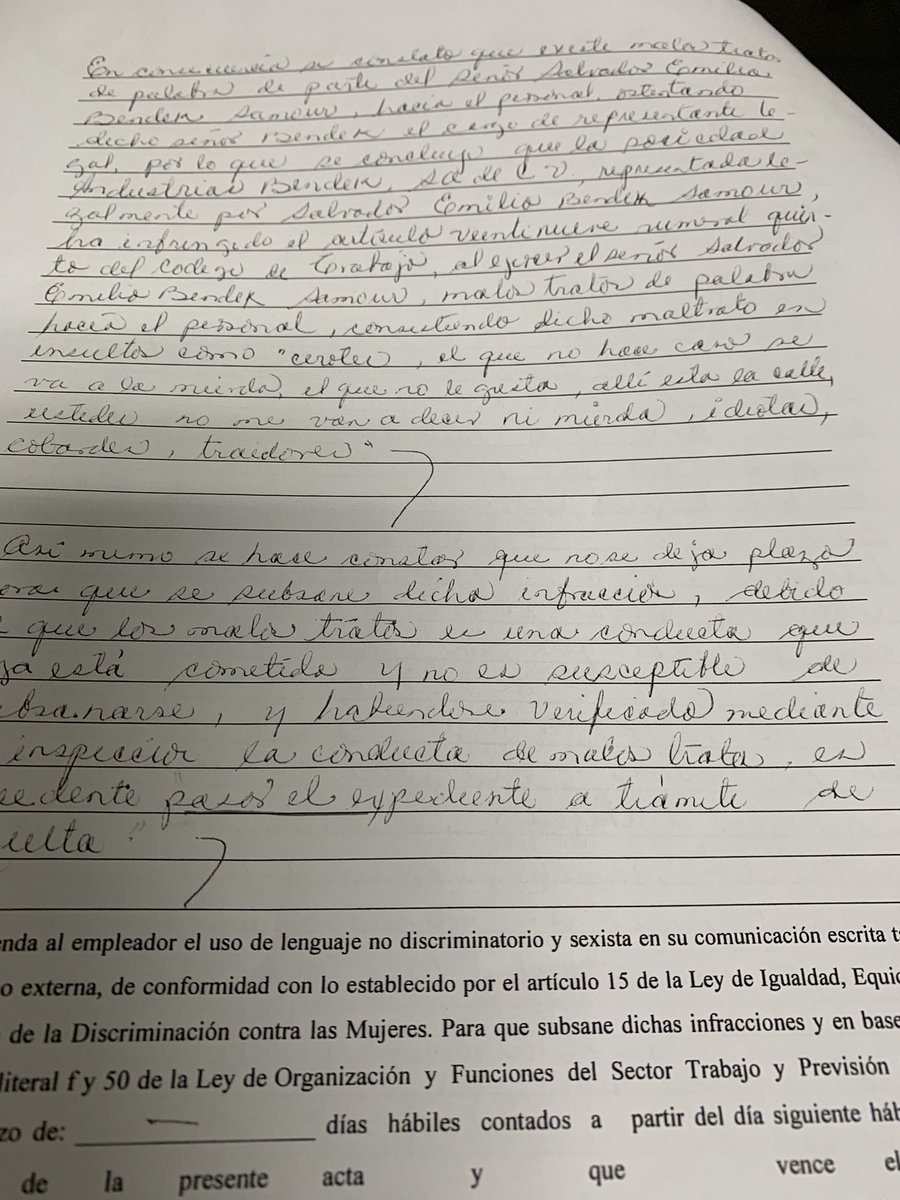Después de nuestra inspección ante esta denuncia, hemos confirmado que es real, es por ello que hemos levantado acta donde se determinó  que es una falta conductual No subsanable, por lo tanto va caer en su totalidad todo el peso de la ley. Ante este infractor.