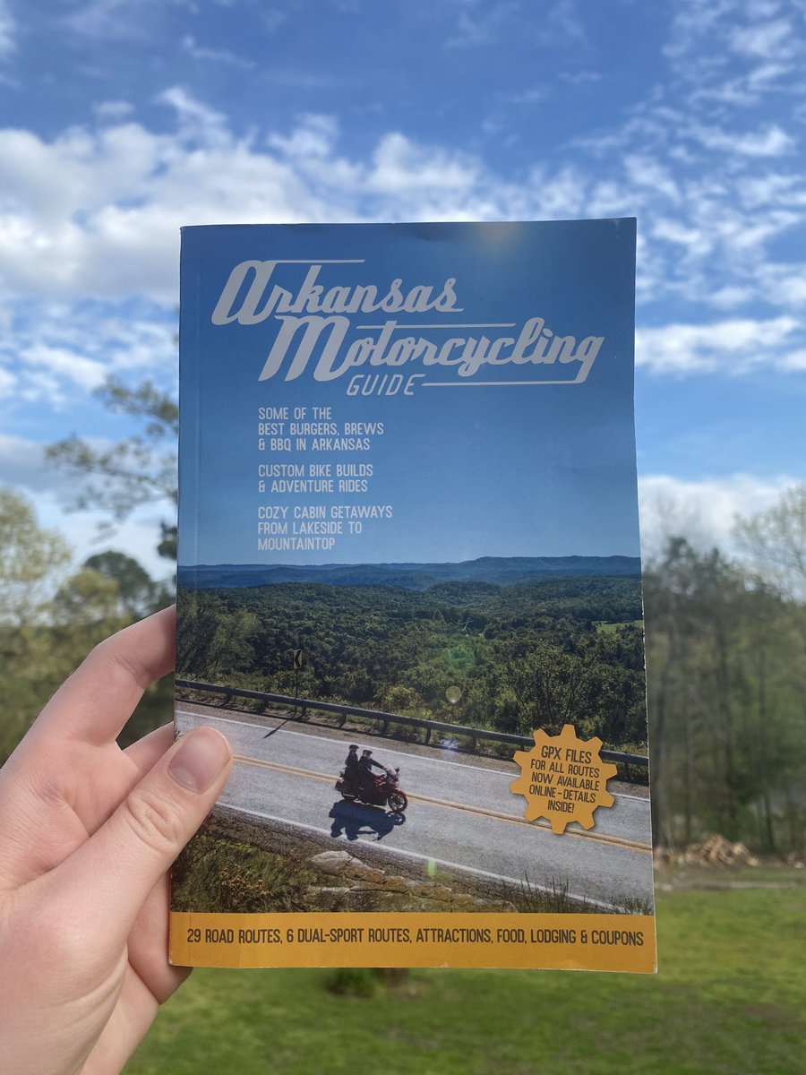 Who has their Arkansas Motorcycling Guide? Start planning your 2020 adventures now, and find a feature of Bikes, Blues &amp; BBQ on page 12! 

Get your virtual copy at arkansas.com/publications/m…