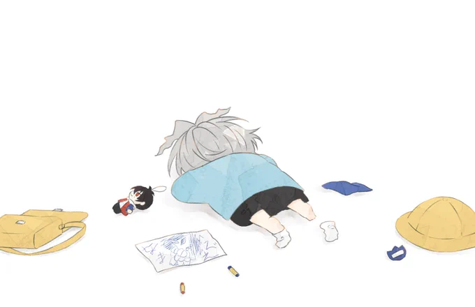 ⚠️幼児化⚠️  流行り病のせいでいちくんに会えないしゃまときくん 