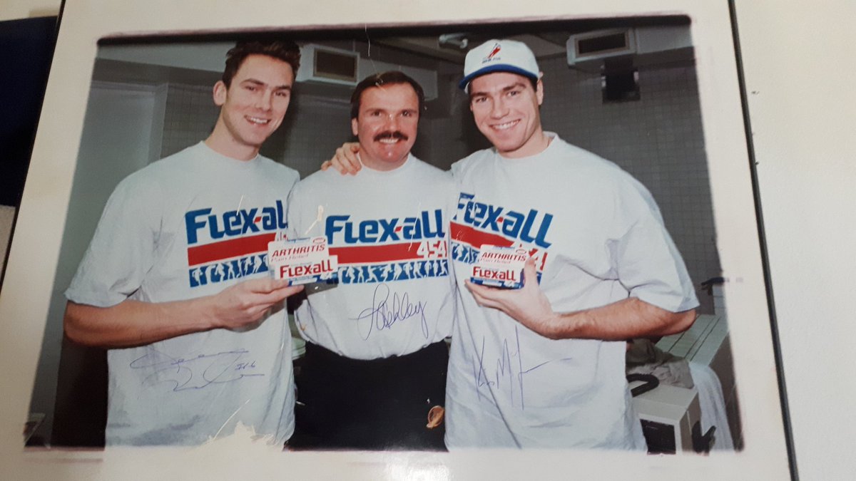 Islander250's tweet image. @trevor_linden @1kirkmclean with the late Larry Ashley promoting #FlexAll

I've had this photo since I was a kid
In the early / mid 90s I'm pretty sure