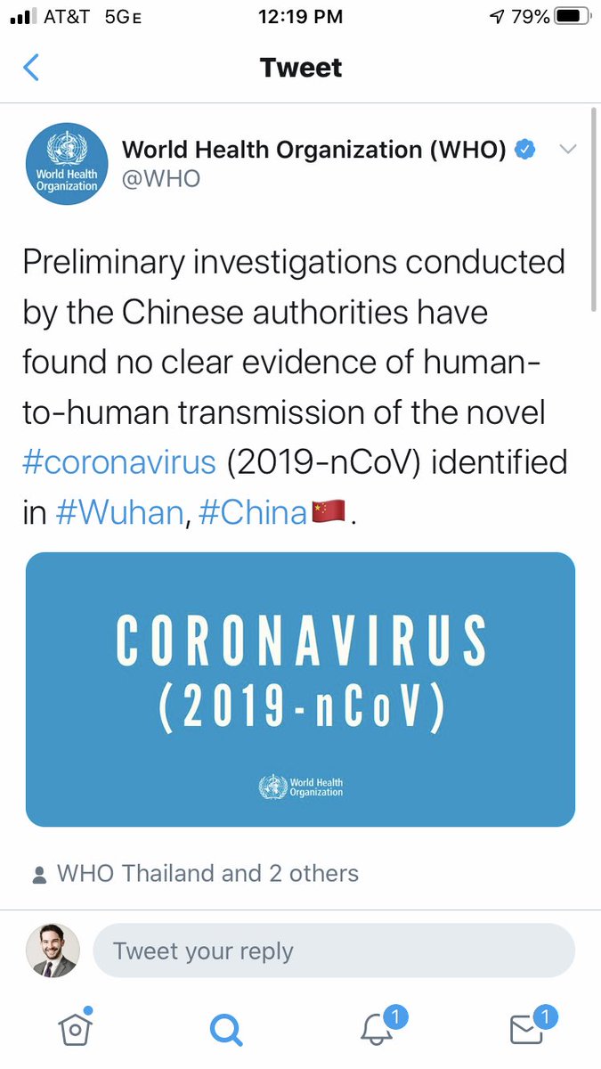 We’ll start with the classic: they deliberately pushed the fabrication that there was no evidence of human to human transmission. (Debunked here by  @NRO:  https://www.google.com/amp/s/www.nationalreview.com/the-morning-jolt/chinas-devastating-lies/amp/)