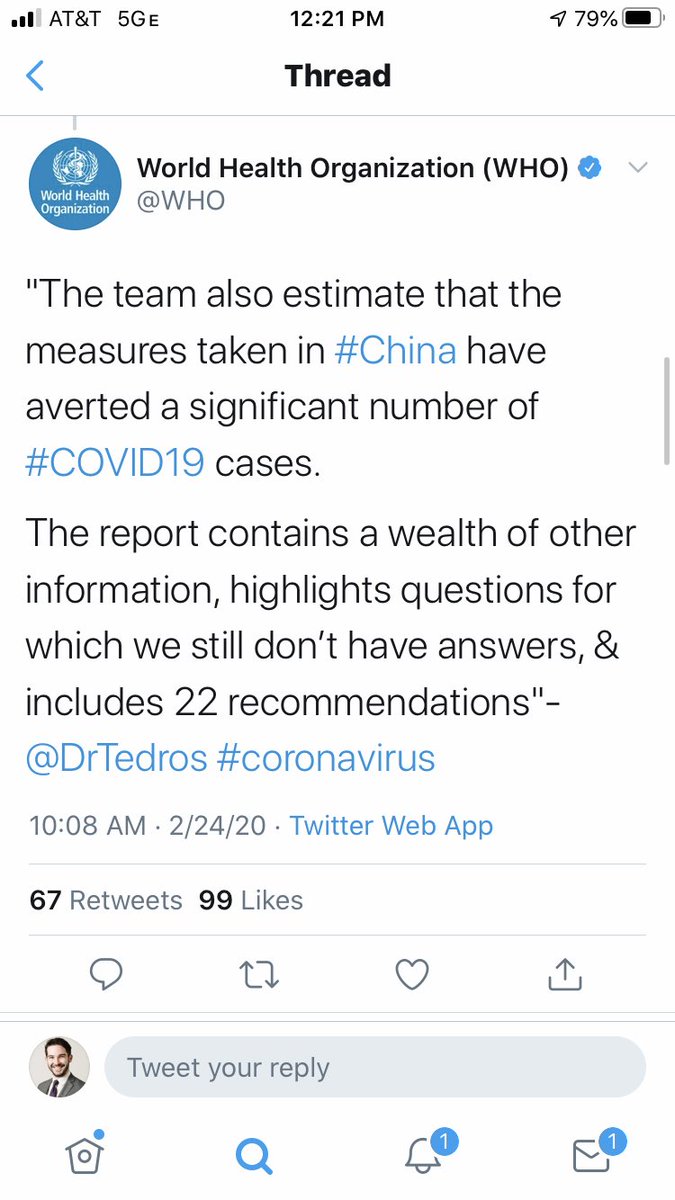 The pushes the nonsense lie that China helped decrease the worldwide cases (debunked here by  @axios:  https://www.google.com/amp/s/www.axios.com/timeline-the-early-days-of-chinas-coronavirus-outbreak-and-cover-up-ee65211a-afb6-4641-97b8-353718a5faab.html)