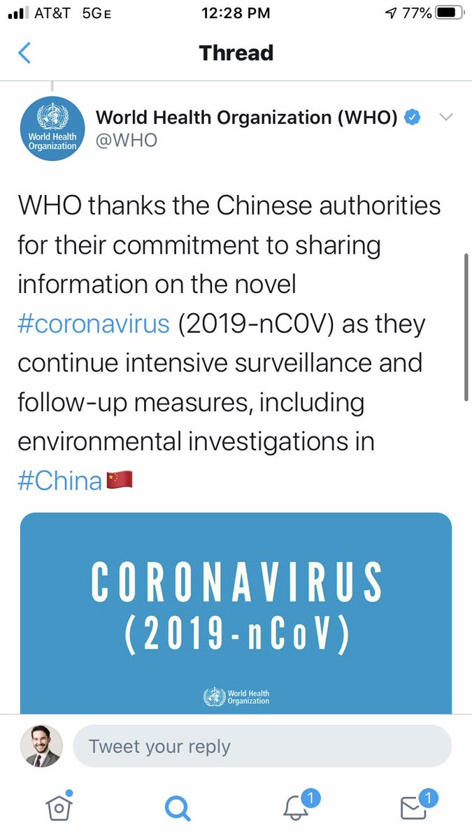  @WHO claims that China has been transparent about the disease, which is laughable, and that they shared the genomic information quickly for the virus. Both of those are false. As  @WSJ reports here:  https://www.google.com/amp/s/www.wsj.com/amp/articles/how-it-all-started-chinas-early-coronavirus-missteps-11583508932