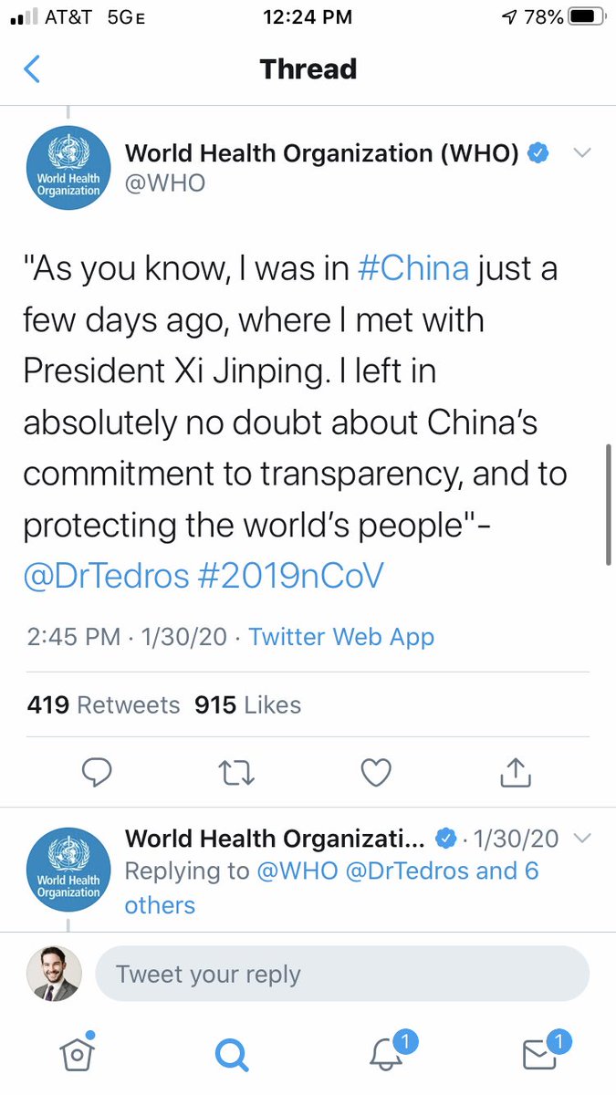 As has been debunked repeatedly, China was anything but transparent and forthcoming, despite  @WHO claims. This, from  @TheAtlantic, is very good.