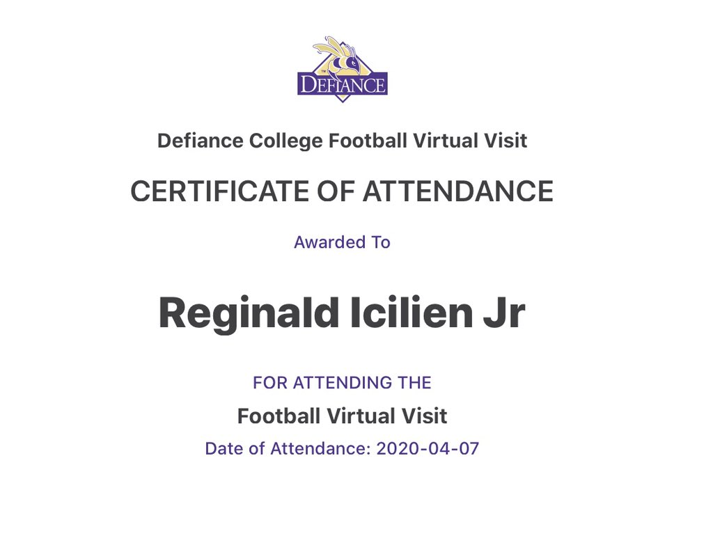 ReggieIcilien30's tweet photo. I had a great virtual visit at @DCFBJackets Great University with a strong academic and athletic field. Thank you to @coach_shank05 @MannyMatsakis https://t.co/O2TOqf70hW