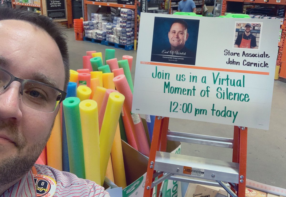AndrewJensen66's tweet image. Today, at the North Scottsdale Home Depot; we took a moment to recognize the life and service of Commander Greg Carnicle. In addition, we stand in great support for our associate John Carnicle, his son. Thank you for your service and sacrifice sir. #ripgregcarnicle #d130driven