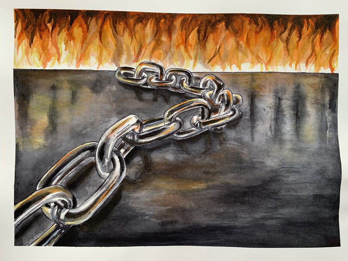 joannanaddeo's tweet photo. Inspired by ‘Me’ off of Calamity
Watercolor on paper
#streamcalamity #socialrepose https://t.co/mUyTUHdLwV