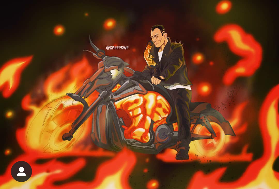 Creepswe1's tweet photo. @TonyFergusonXT #TonyFerguson #UFC249 #MMA #harleydavidson #elcucuy #artwork #bjj #art https://t.co/OQZolbRDXl