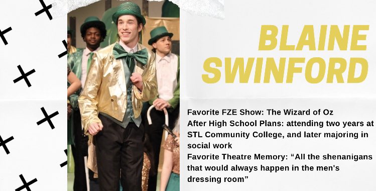 FZEThespians's tweet photo. Our Senior of the Day, Blaine Swinford! https://t.co/ZI9Uantu4r
