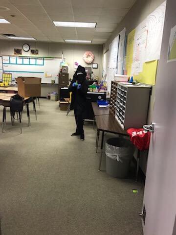 MrsNguyenWin's tweet photo. Look! Ninjas! No.....it’s just fifth grade teachers @APE_Sailors! Can’t be with them, can’t be without them. https://t.co/P9QUnC1bJi