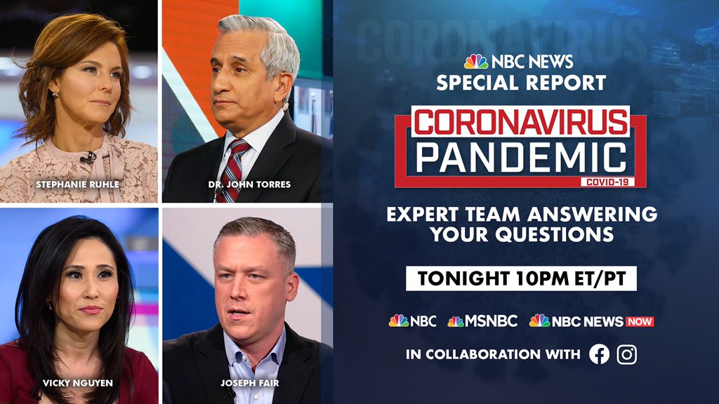 Vicky Nguyen On Twitter Tonight At 10pm Est Answers To Your Questions About Money Health Science And How To Live Safely During This Pandemic Nbc Nbcnews Https T Co C0yi1weuoc