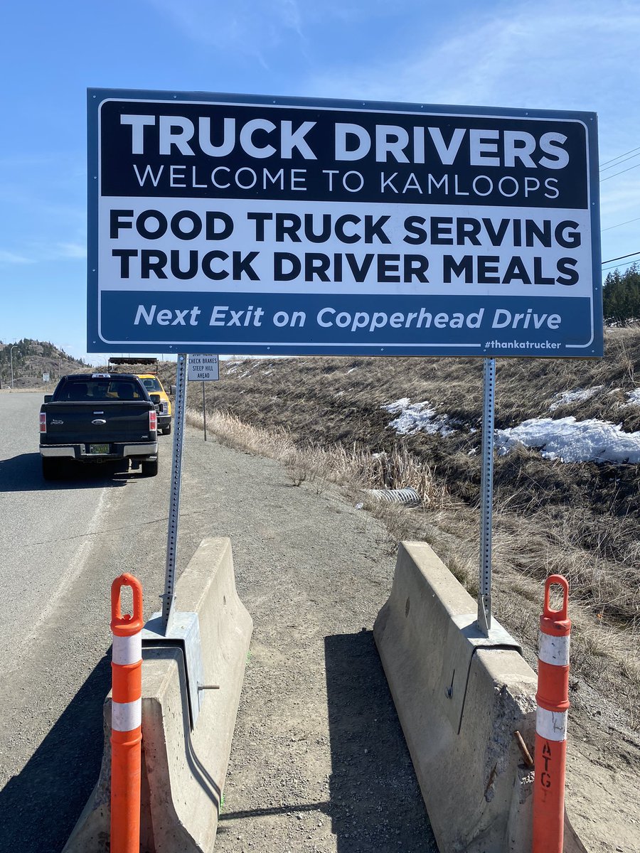 Todd Stone On Twitter Thrilled To Support Meals For Truck Drivers Bc By Coordinating Sign Creation Install In Kamloops With Petermilobar Thanks To Greg Munden Paul Trudeau Of Visual Signs Argo Thompson