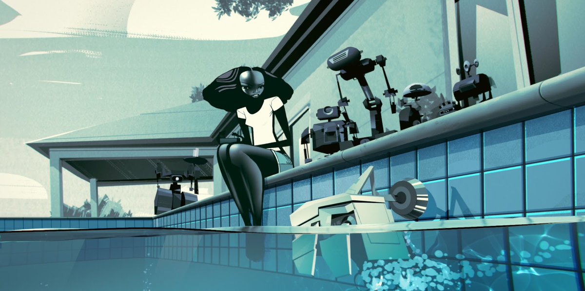 levmauc's tweet photo. A opinión personal, el mejor capítulo de LOVE, DEATH AND ROBOTS es ZIMA BLUE. Una fantástica reflexión sobre el sentido de la vida, la continua búsqueda de la verdad y la felicidad, el arte y la importancia de las pequeñas cosas. Una auténtica joya en la antología https://t.co/vYfBLZ13Ma