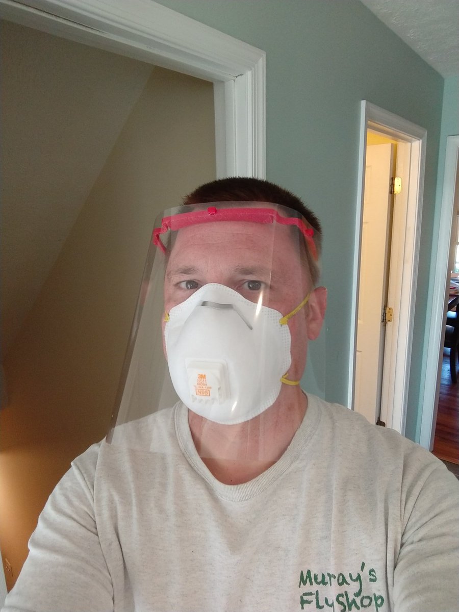 LVHSTechEd's tweet photo. My shipment of clear plastic came in today. I was able to package 30 face shields tonight and will finish a ton more tomorrow. Should be ready to ship by the end of the week. @SRoss_LVHS_Prin @bill_gulgert @MrJones_LVHS @nicolekherndon @LVHS_official @LCPScte https://t.co/VX97WCECfL
