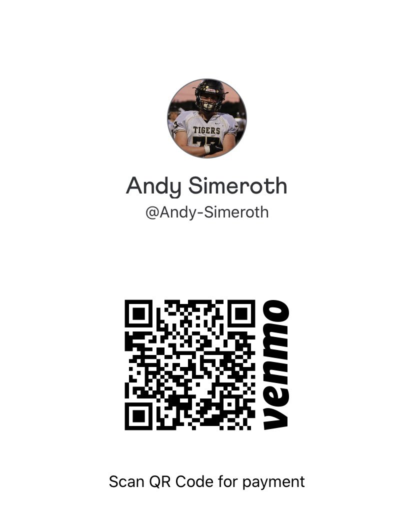 AndySimeroth1's tweet image. Thank you for taking the time reading this and if you want to give back you can venmo andy-simeroth or scan the QR code