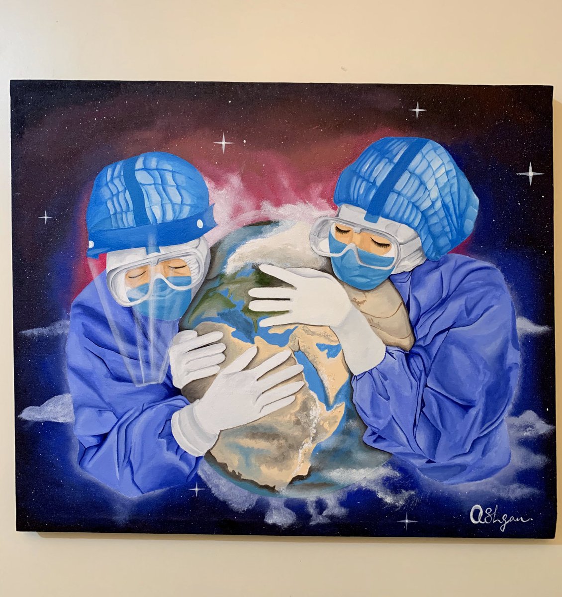 ashgan_ibraheem's tweet photo. We pray for them as they fight this deadly virus 🦠🙏🏻
#crafts
#acrylicpainting
#acryliccolors
#colorful
#artaddict
#homedecor
#paintings
#paintingoftheday
#valuablepain
#coloraddiction
#artaddict
#artlovers
#theartistsway
#homedetails
#homedecor
#homedesignideas https://t.co/or11edmva1