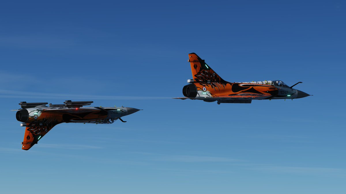 Flew the Mirage 2000-C in #DCS with my buddy <a href="/mr_vieux/">VieuxMr</a> tonight !
#AvGeek