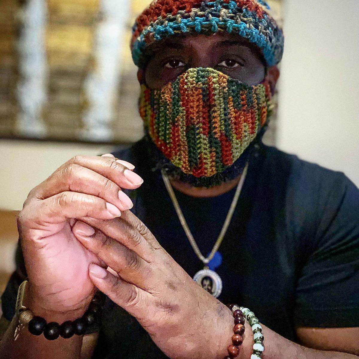 AnointedMove's tweet image. IF I HAVE TO BE MASKED UP,ITS GOING TO BE FASHIONABLE!!! @onestring_creations on instagram