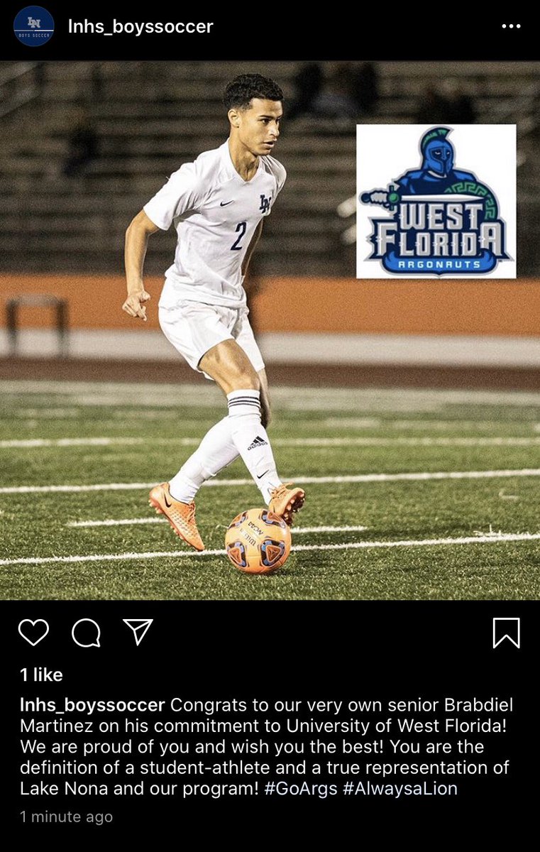 dphs_boyssoccer's tweet photo. Congrats to our very own senior Brabdiel Martinez on his commitment to the University of West Florida! #GoArgs @lakenonahigh @LNHSAthletics https://t.co/XXV9wALgEX
