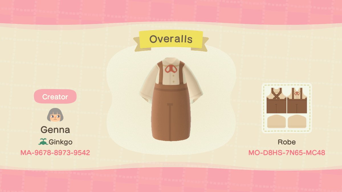 okpng's tweet image. find my overalls at your nearest able sisters kiosk today! #ACQR #ACdesign #AnimalCrossing #ACNH #NintendoSwitch