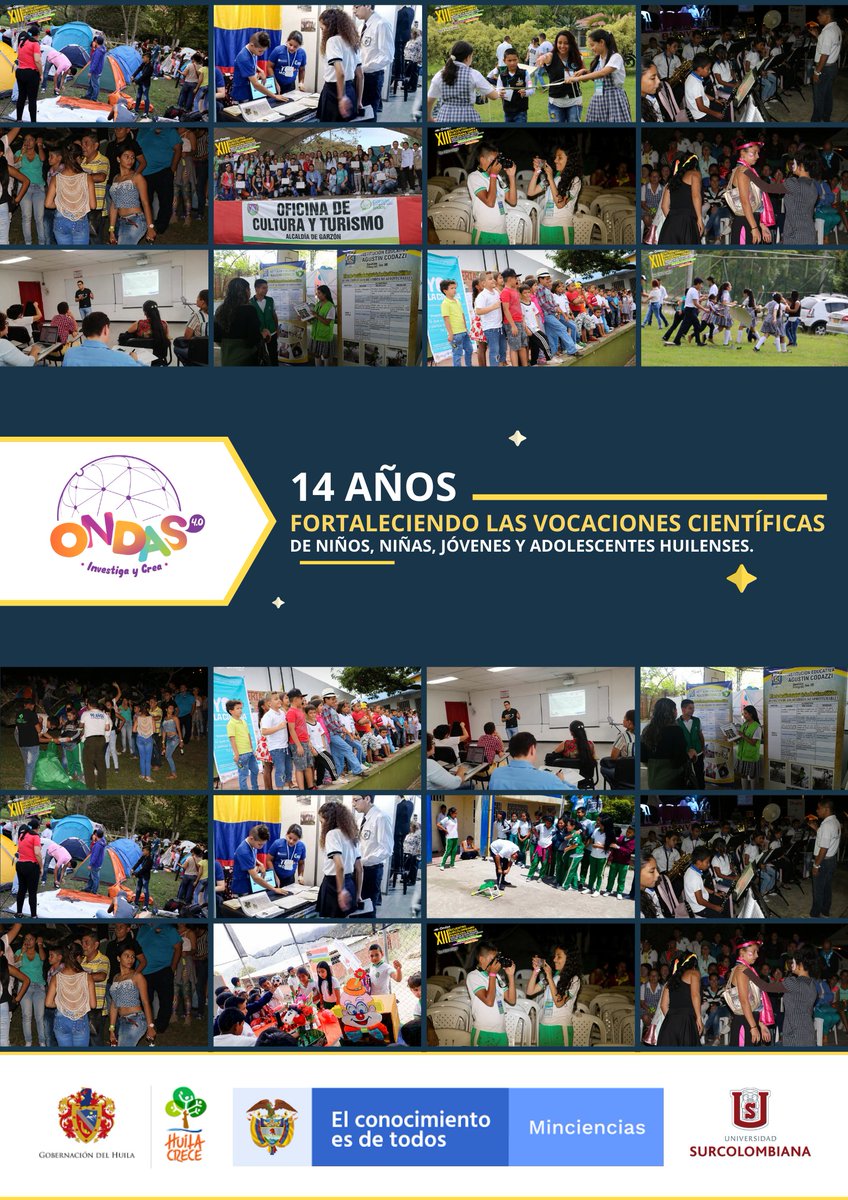 P_Ondas_Huila's tweet photo. #ProgramaOndas |14 años en el Huila, fomentando el amor por la investigación en las instituciones educativas del departamento. #QuédateEnCasa #UscocontraCovid19 #HuilaCreceSinCoronavirus. https://t.co/6Yv3gPDfpk
