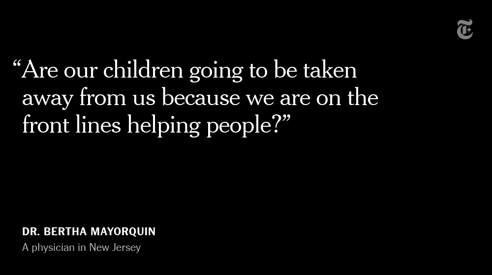 Dr. Mayorquin had intended to spend the weekend celebrating her younger daughter’s 8th birthday. Instead, she spent it frantically assembling 50 pages of paperwork to try to reverse the court order.  https://nyti.ms/34iTgnG 