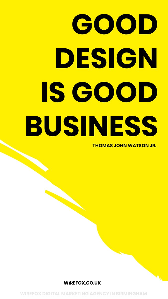 Good design is good business

1. Good design makes a strong first impression.
2. Good design helps your business stand out.
3. Good design builds customer relationships.
4. Good design keeps your website easy to use.
5. Good design promotes brand consistentcy.
#Webdesign #design