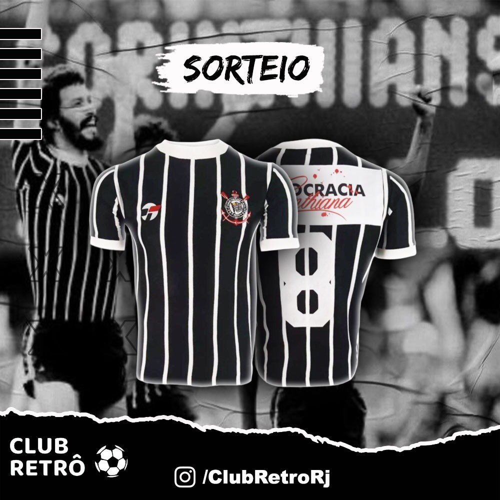 ☡☡ SORTEIO! ☡☡

Quer ganhar a retrô histórica da Democracia Corinthiana sem precisar sair de casa? É fácil!

REGRAS:
• Dar RT
• Seguir a @clubretrorj 
• Seguir o <a href="/loucosdobandoo/">Loucos do Bando | Corinthians</a>

O sorteio será realizado na quarta-feira, dia 15/04.

Boa sorte à todos! 🍀