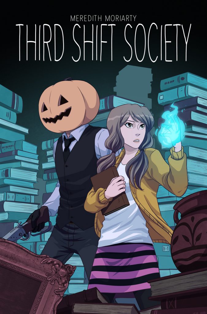  #ThirdShiftSociety by  @meredith_draws An urban fantasy monster of the week type comic with BEAUTIFUL art and most importantly, a sexy pumpkinhead man. How? I don't know. The vest, maybe? Look at him Hints of  #MonsterMash, keeping em crossed  https://www.webtoons.com/en/supernatural/third-shift-society/list?title_no=1703