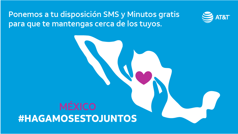 ATTMx's tweet photo. 🌐 AT&amp;T te conecta con los que más quieres. Solicita 100 minutos y 150 mensajes por 30 días sin costo:  https://t.co/cjuFSgkxGs: #HagamosEstoJuntos 💜 https://t.co/B32PGAlrCy