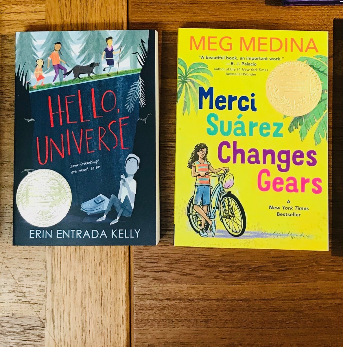 Plus, new in paperback, Newbery winners HELLO UNIVERSE by  @erinentrada and MERCI SUÁREZ CHANGES GEARS by  @Meg_Medina!