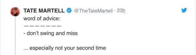 BarstoolOSU's tweet photo. JUSTIN FIELDS JUST PUT TATE MARTELL IN A BODY BAG https://t.co/TVtrT6owsh