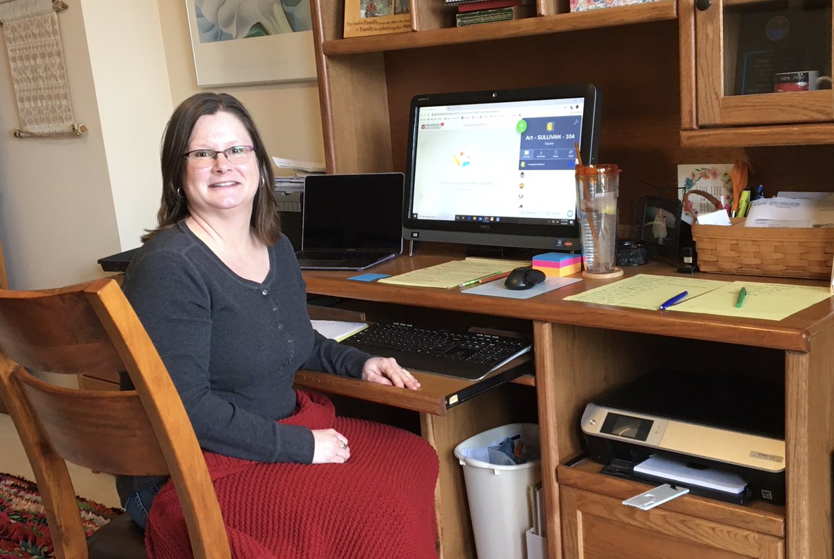 Distance Teaching Week 2 - missing my students and colleagues - making the best of it! <a href="/WestWoodPLS/">WestWood Elementary</a> <a href="/RKucinski/">Richie Kucinski</a> #WeArePLSAS #RelationshipsMatter