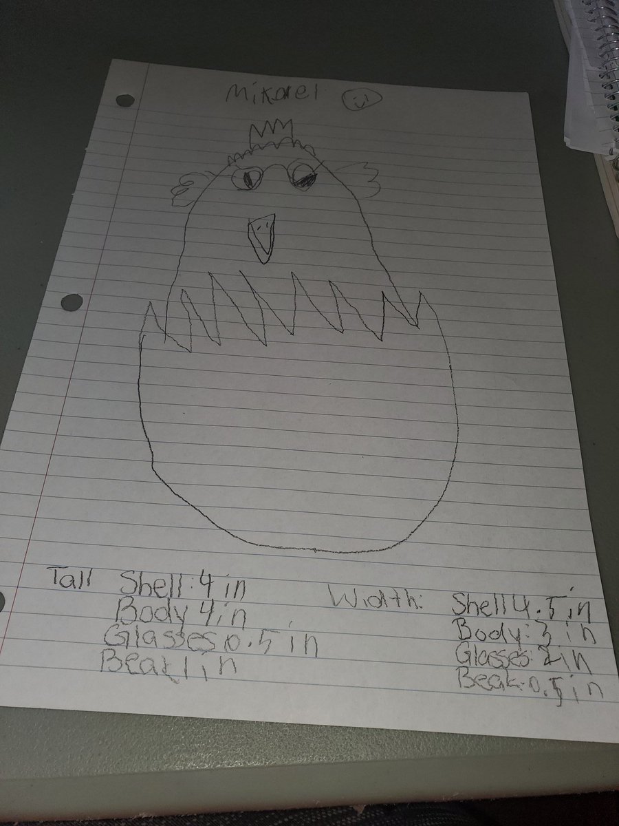 mrsmarkey212's tweet photo. I sent my students a directed drawing video showing them how to draw a spring chick! They incorporated math by measuring different parts of the drawing! Awesome job 🐣📏 https://t.co/zN2bSmDDbA
