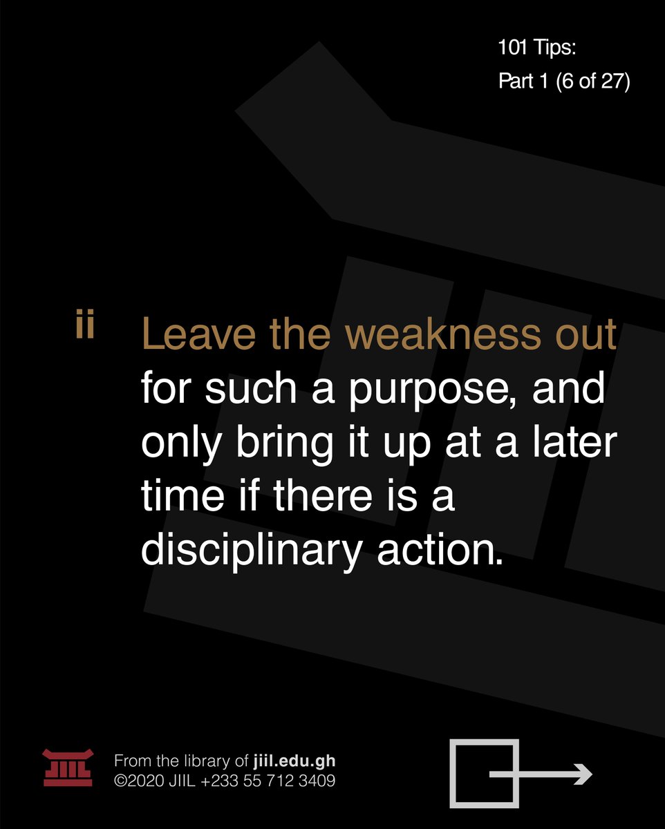 JiilEduGh's tweet photo. #101Tips of a #GreatManager
#Tip6 1-4
#EmployeeMotivation
#Manager #Employee #Leader #JIIL #LearnatJIIL #employer #workplace #Motivation #innovation #business #leadership #businessschool #school #manager #entrepreneurs #entrepreneurmotivation #successtip #management https://t.co/bOYnRaLBnE