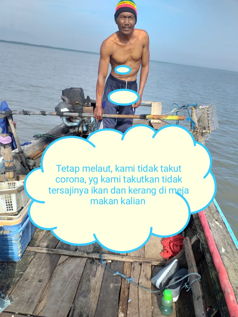 yoga_handana's tweet photo. "kalian dirumah aja biar kami yg melaut untuk menyajikan hasil laut di meja makan kalian" pesan dari nelayan Kab. Sidoarjo unt saudara2 yg sedang menjalani karantina mandiri @lapregiwati @kkpgoid @susipudjiastuti @Edhy_Prabowo @poltekkpsda https://t.co/xvMJz6Kw3k