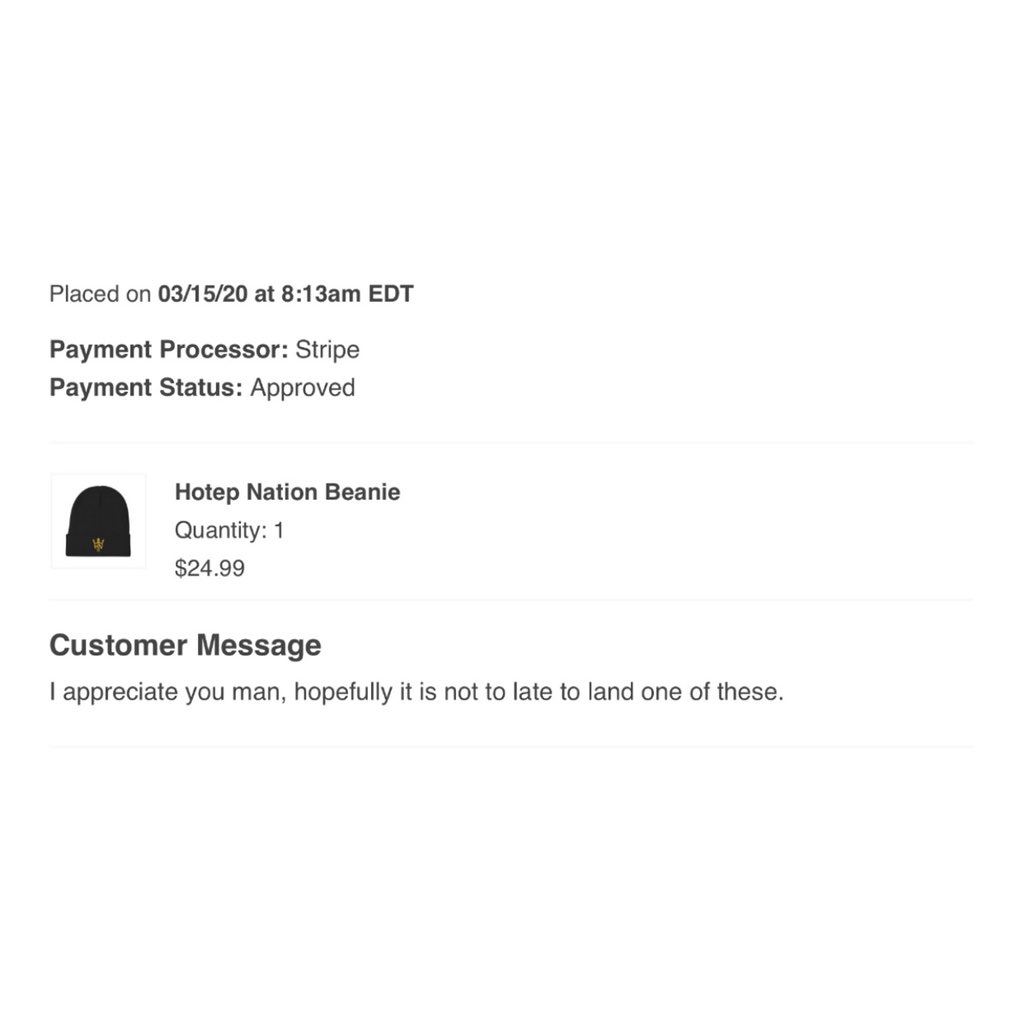 HotepJesus's tweet photo. Every purchase makes @HotepNation stronger. Thank you to everyone supporting in our gear! 

https://t.co/OOrVdCn3I6 👈🏾

New masks out now! 😷 https://t.co/xVSnXSAWJa